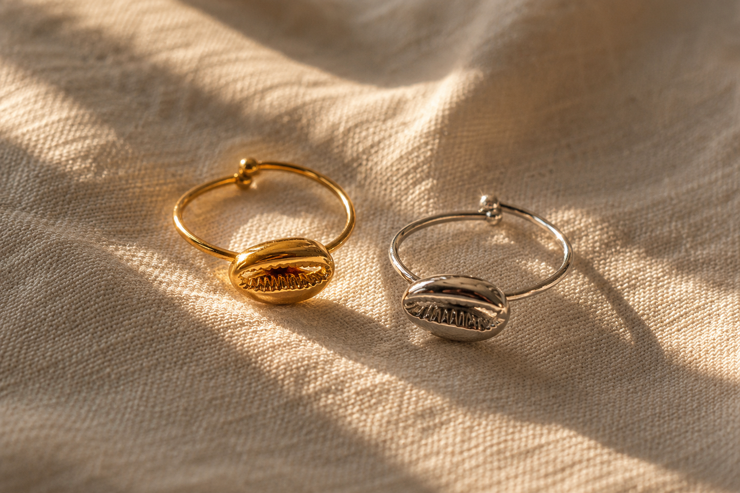 Bague Fula — Cauris, ajustable