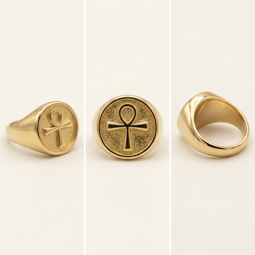Bague Ankh Nala – Unisexe
