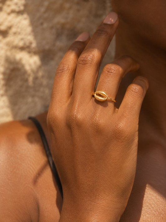 Bague Fula — Cauris, ajustable