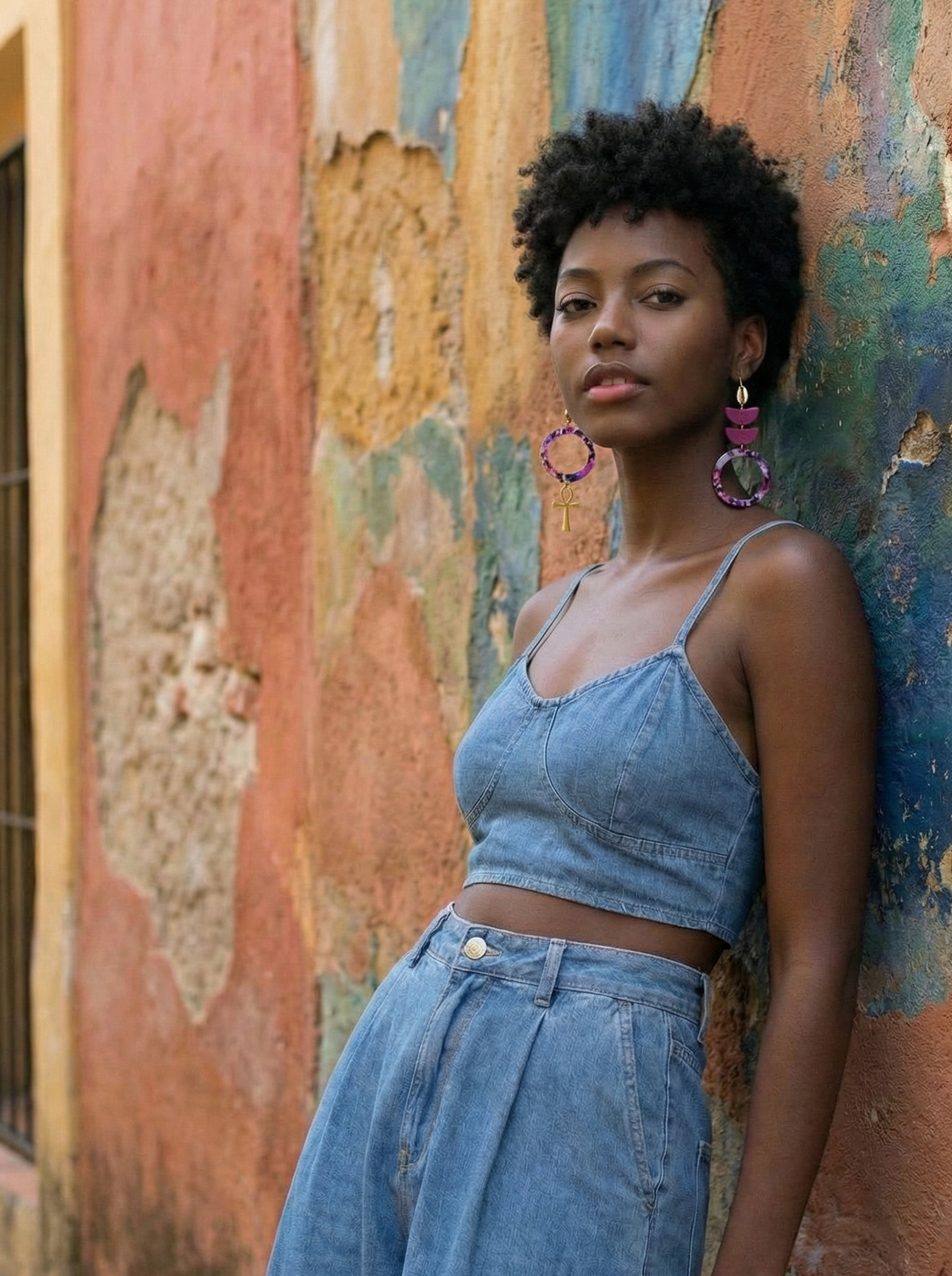 Boucles d’oreilles Purple Sun