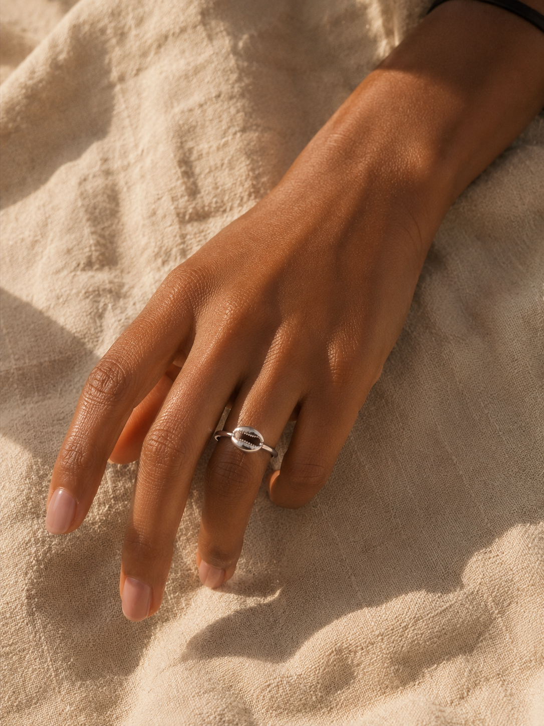 Bague Fula — Cauris, ajustable