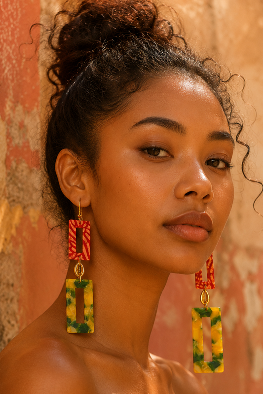 Boucles d’oreilles Grenadine-Orgeat