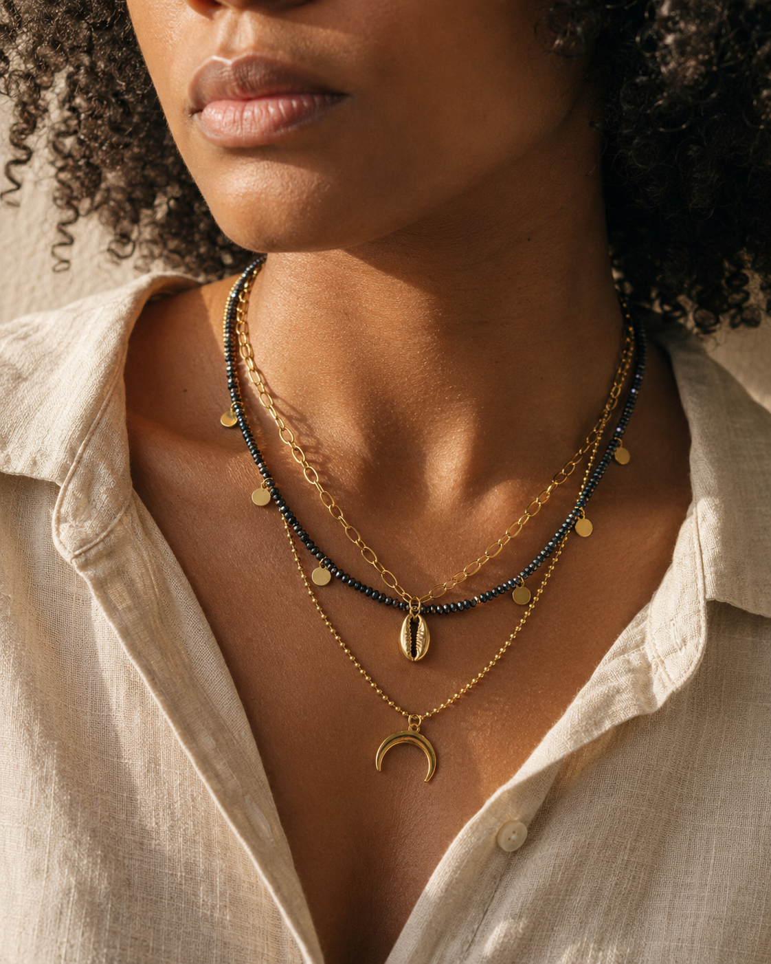 Collier multirangs LUNA