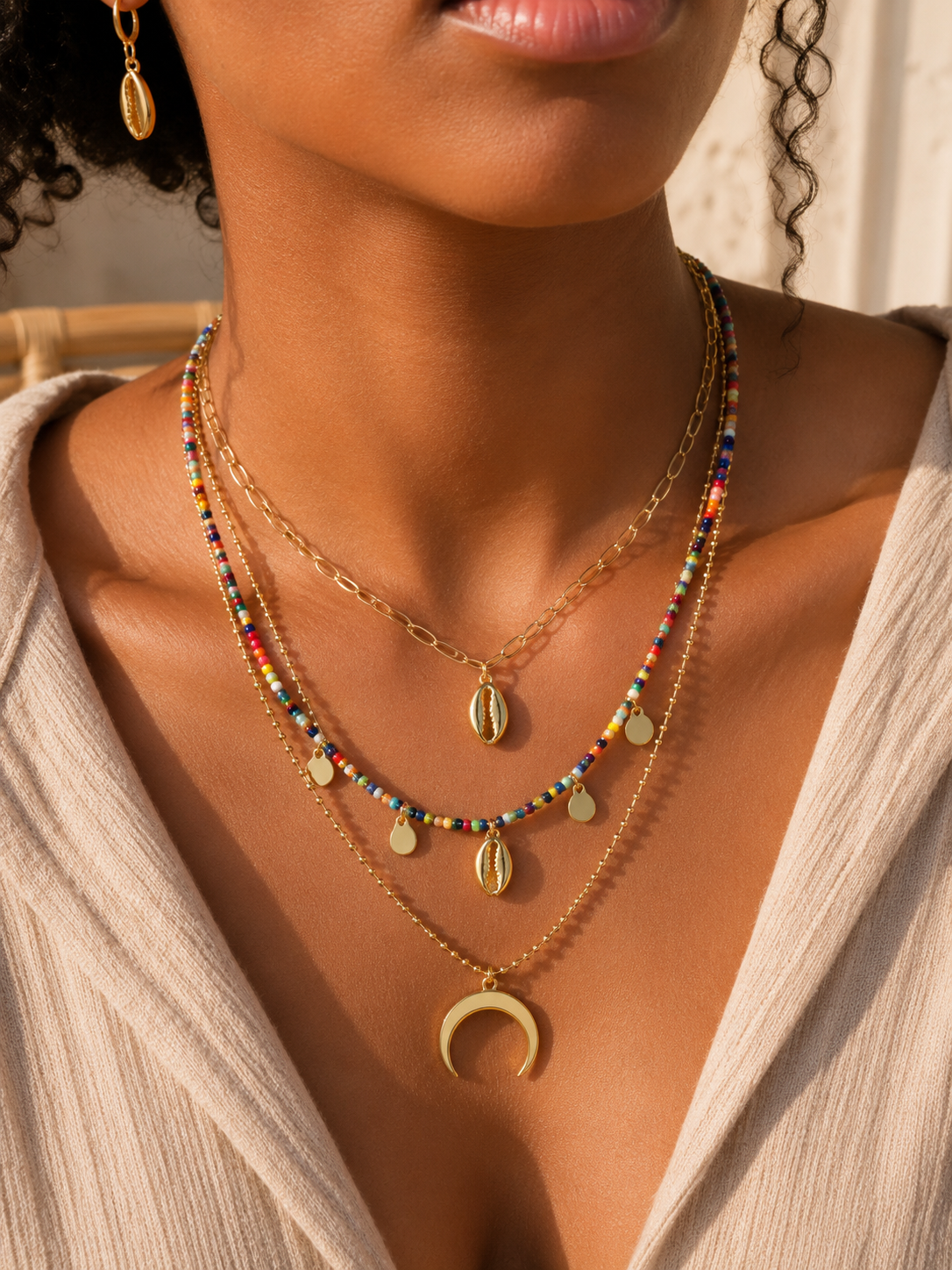 Collier multirangs LUNA